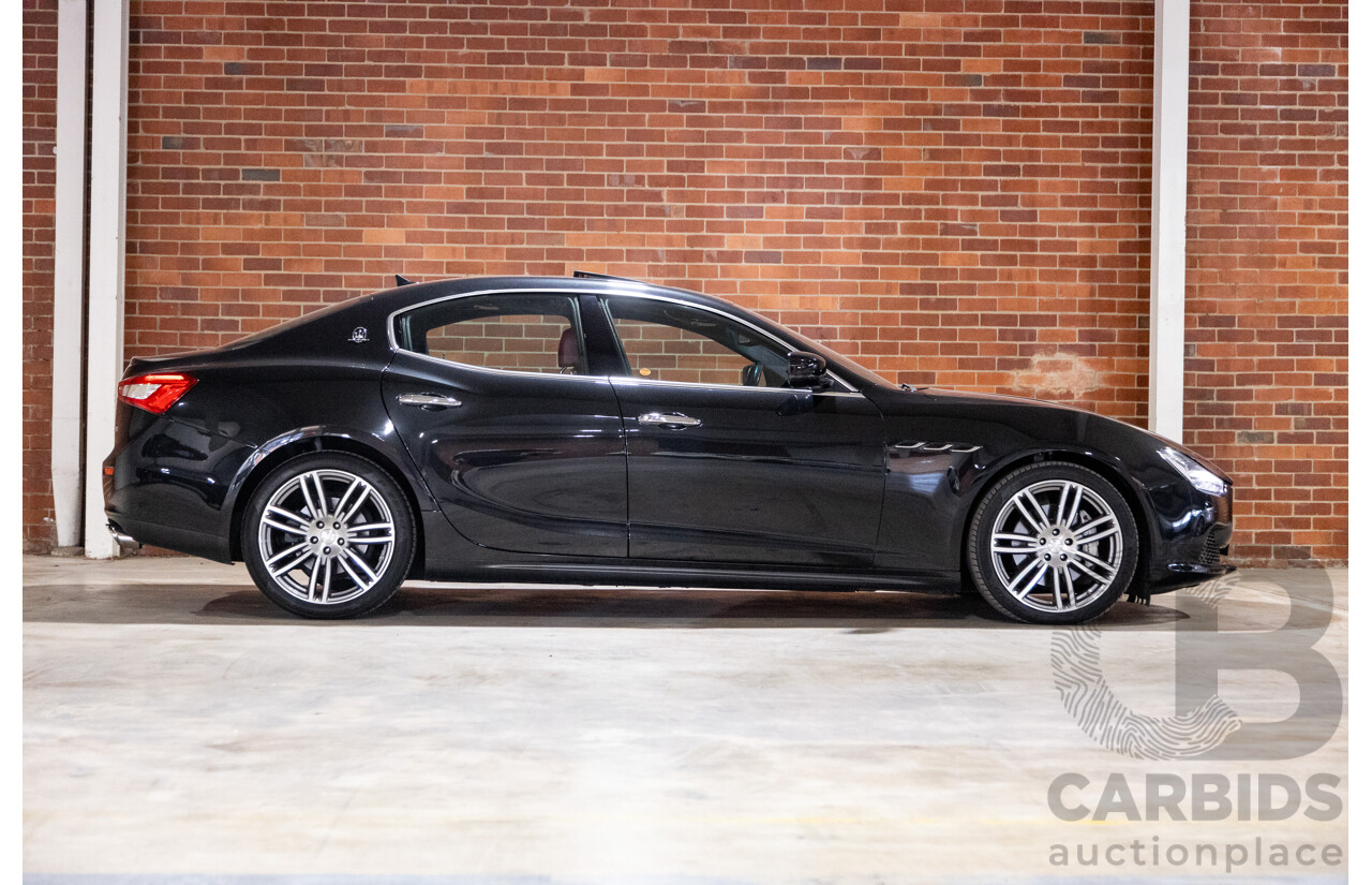 5/2015 Maserati Ghibli D M157 4d Sedan Metallic Black Turbo Diesel V6 3.0L