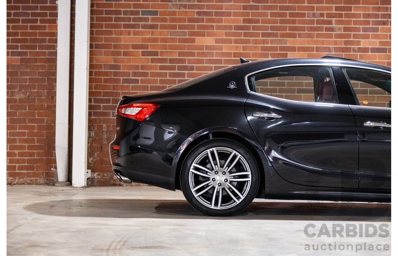 5/2015 Maserati Ghibli D M157 4d Sedan Metallic Black Turbo Diesel V6 3.0L