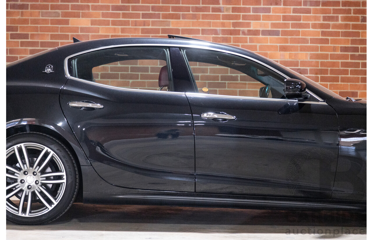 5/2015 Maserati Ghibli D M157 4d Sedan Metallic Black Turbo Diesel V6 3.0L