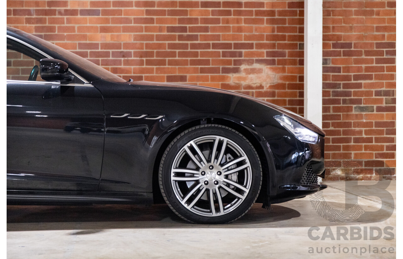 5/2015 Maserati Ghibli D M157 4d Sedan Metallic Black Turbo Diesel V6 3.0L