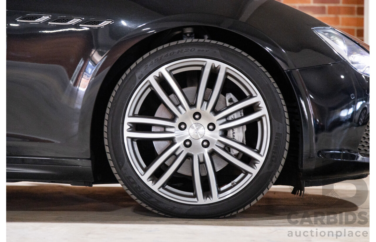 5/2015 Maserati Ghibli D M157 4d Sedan Metallic Black Turbo Diesel V6 3.0L