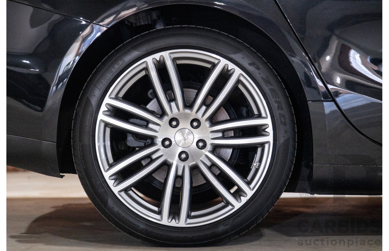 5/2015 Maserati Ghibli D M157 4d Sedan Metallic Black Turbo Diesel V6 3.0L