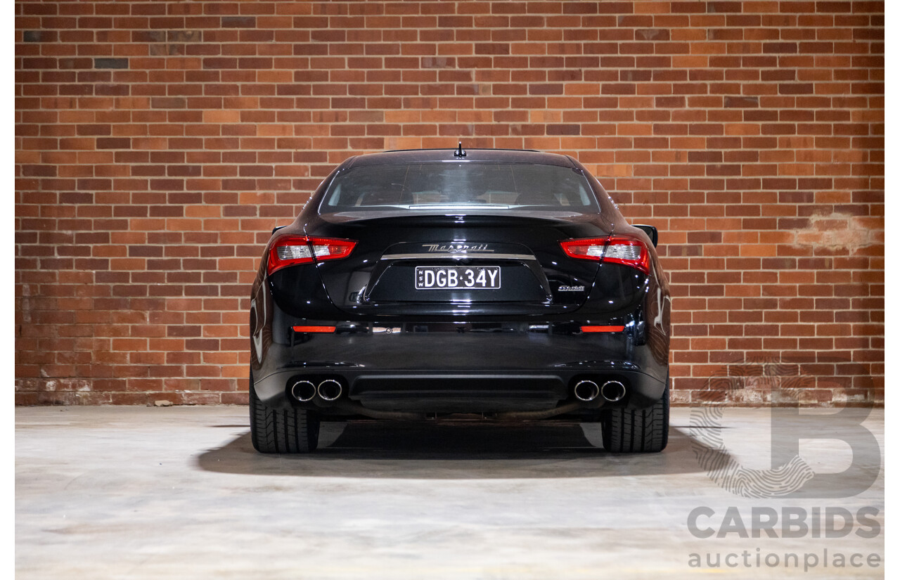 5/2015 Maserati Ghibli D M157 4d Sedan Metallic Black Turbo Diesel V6 3.0L