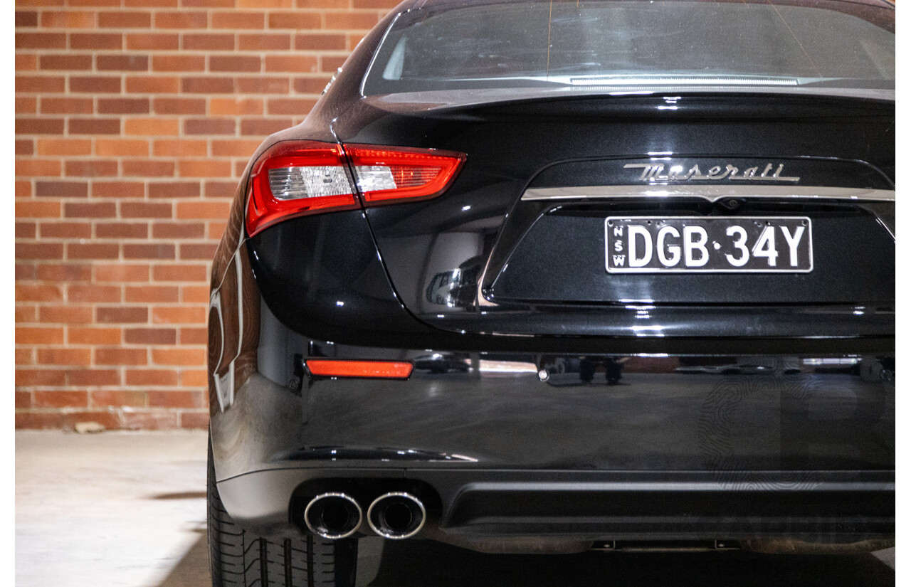 5/2015 Maserati Ghibli D M157 4d Sedan Metallic Black Turbo Diesel V6 3.0L