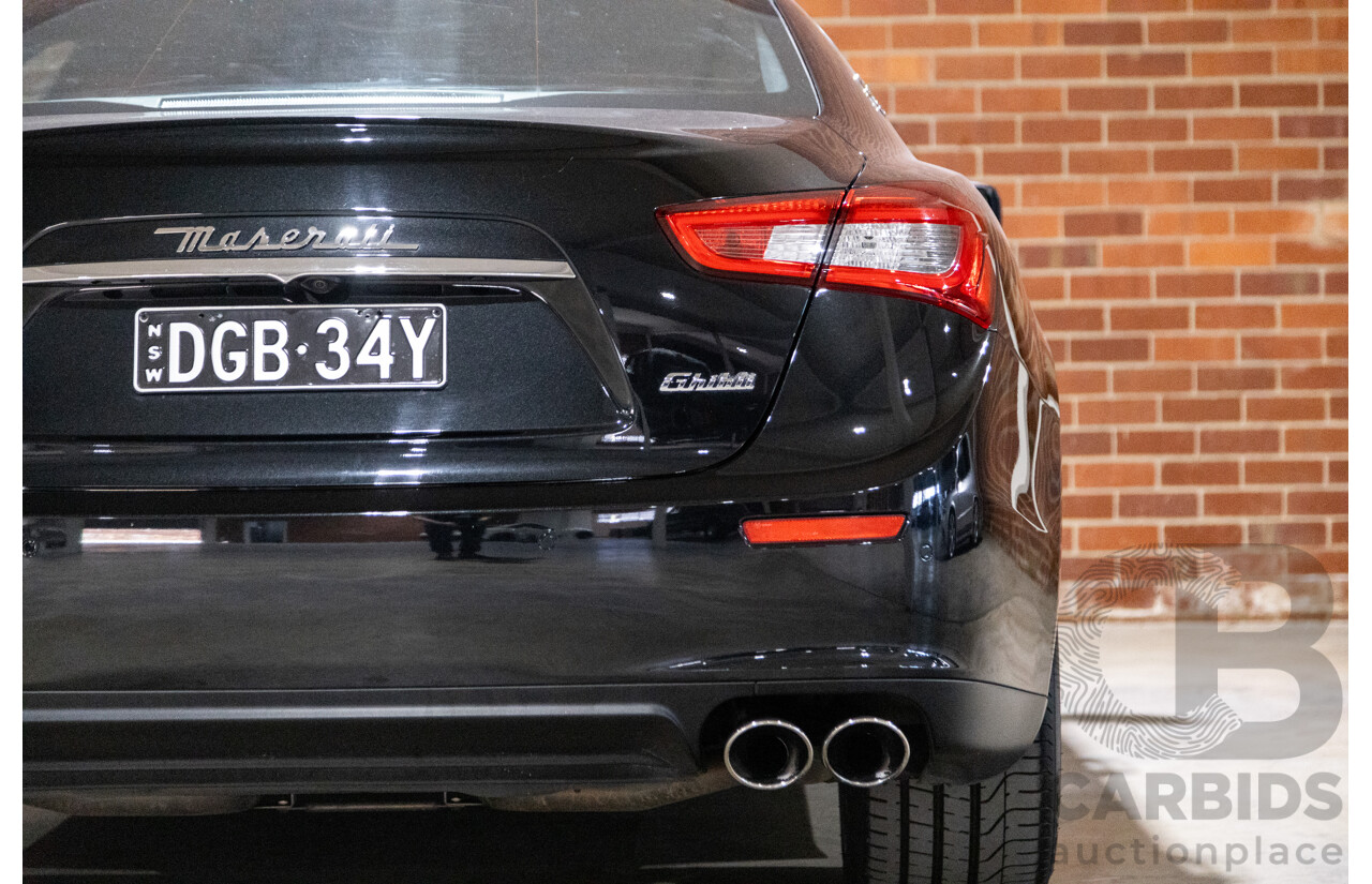 5/2015 Maserati Ghibli D M157 4d Sedan Metallic Black Turbo Diesel V6 3.0L