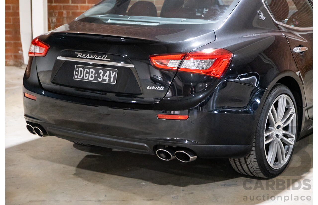 5/2015 Maserati Ghibli D M157 4d Sedan Metallic Black Turbo Diesel V6 3.0L