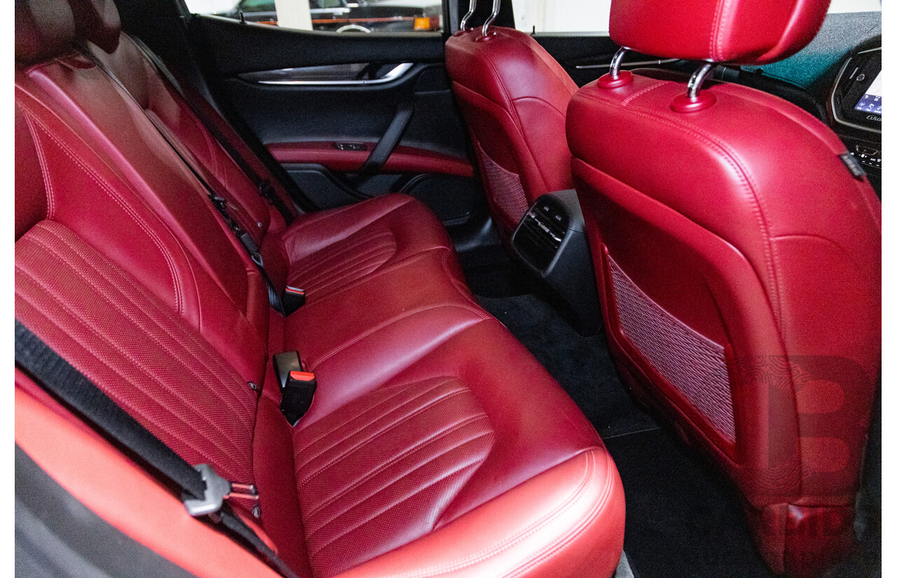 5/2015 Maserati Ghibli D M157 4d Sedan Metallic Black Turbo Diesel V6 3.0L