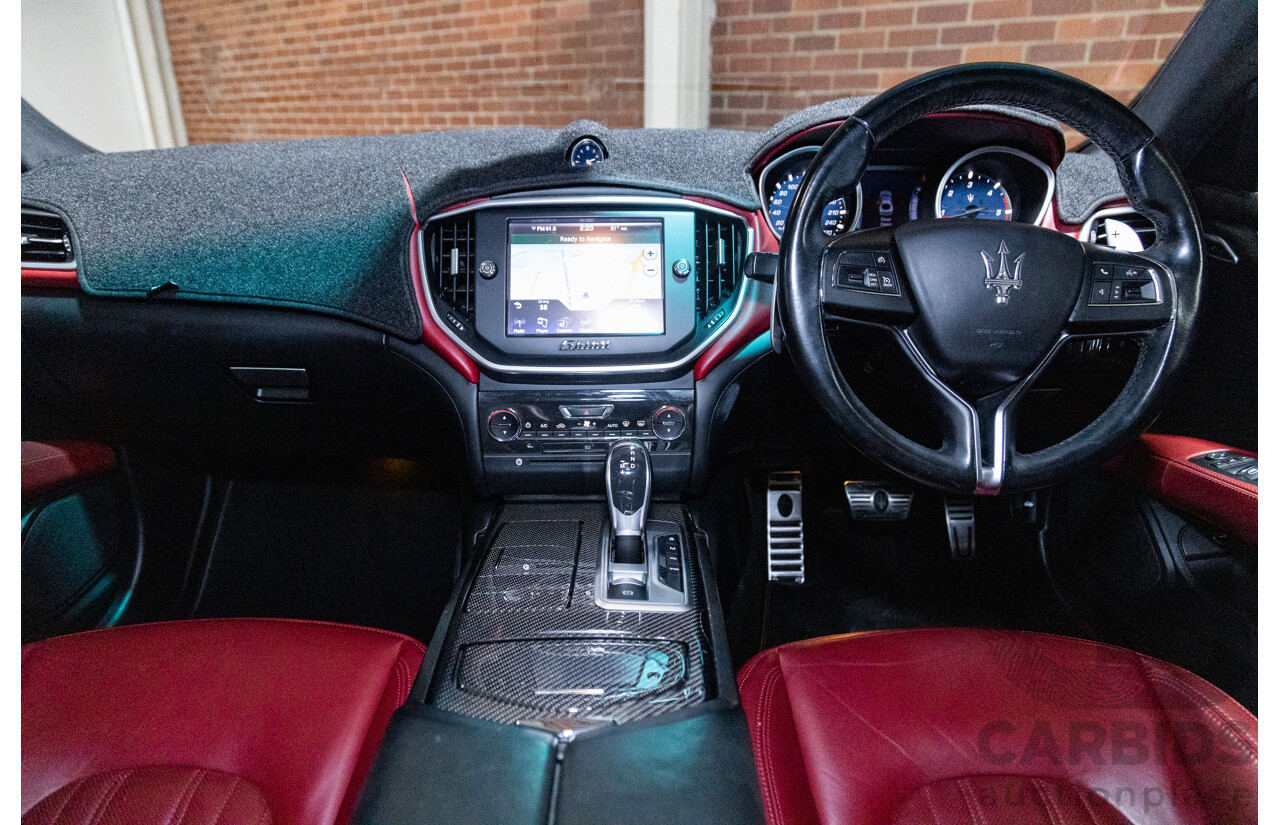 5/2015 Maserati Ghibli D M157 4d Sedan Metallic Black Turbo Diesel V6 3.0L