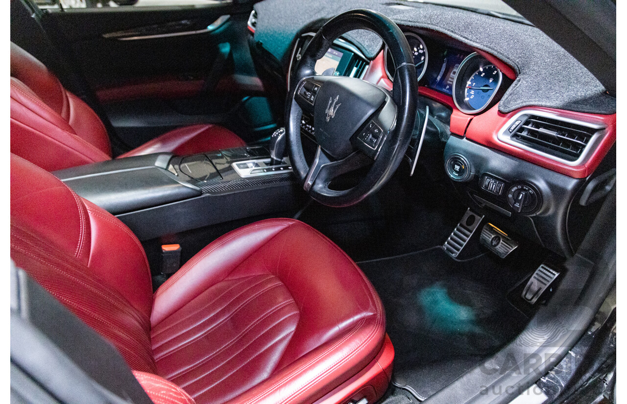 5/2015 Maserati Ghibli D M157 4d Sedan Metallic Black Turbo Diesel V6 3.0L