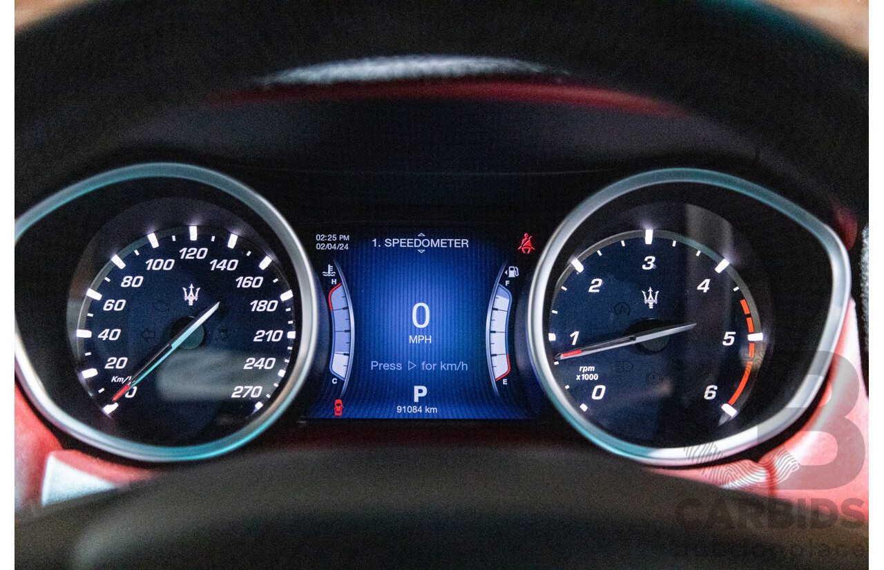 5/2015 Maserati Ghibli D M157 4d Sedan Metallic Black Turbo Diesel V6 3.0L