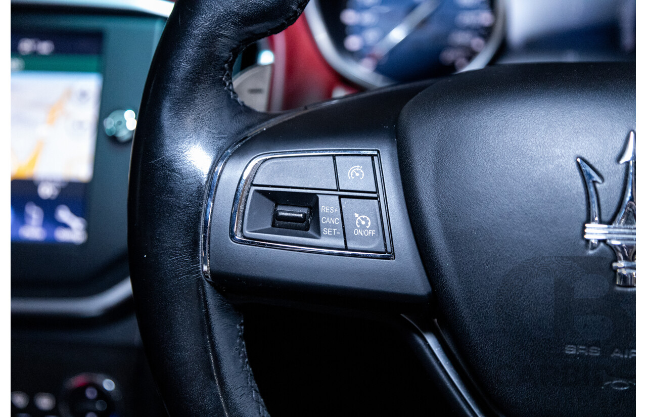 5/2015 Maserati Ghibli D M157 4d Sedan Metallic Black Turbo Diesel V6 3.0L