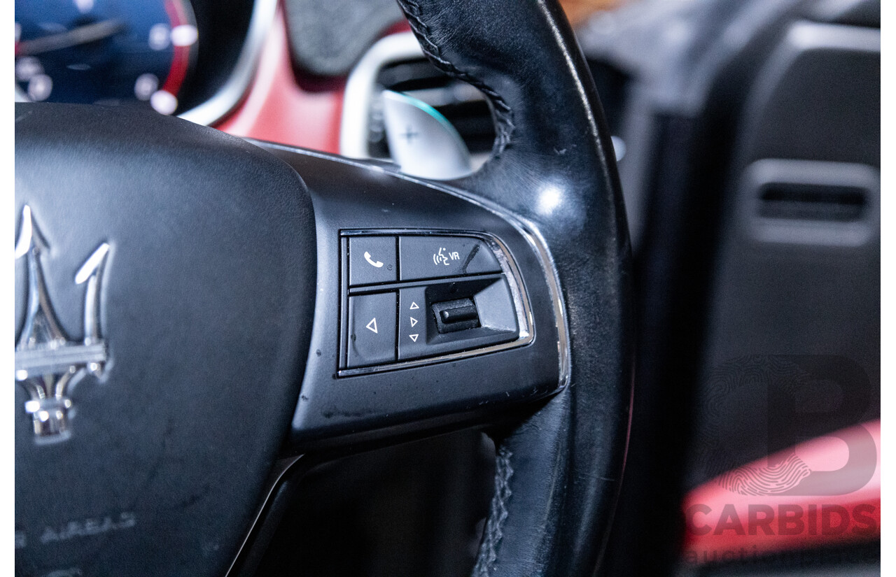 5/2015 Maserati Ghibli D M157 4d Sedan Metallic Black Turbo Diesel V6 3.0L