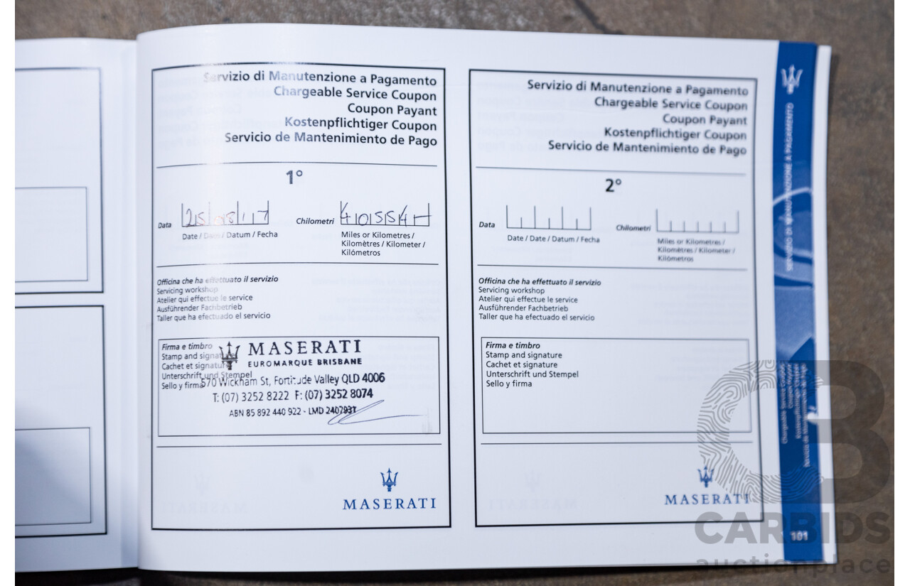 5/2015 Maserati Ghibli D M157 4d Sedan Metallic Black Turbo Diesel V6 3.0L