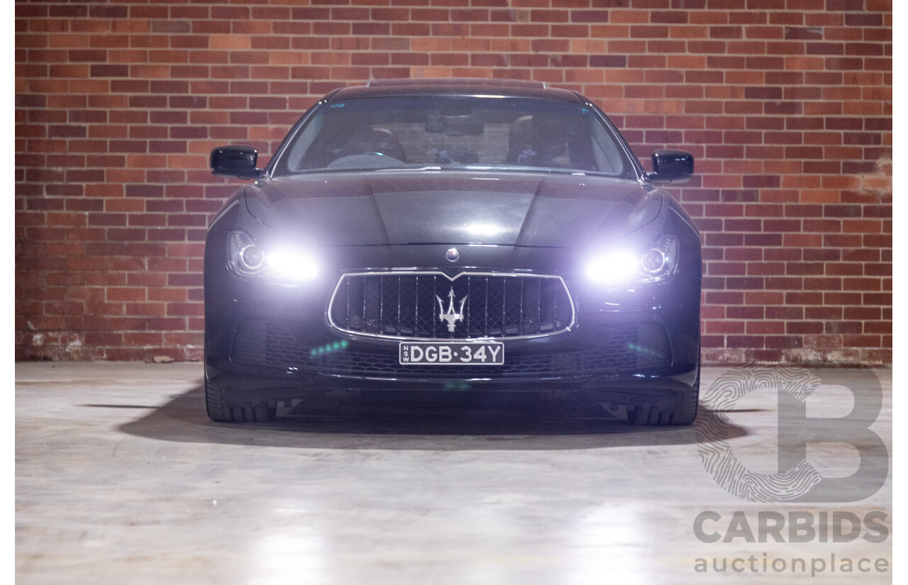 5/2015 Maserati Ghibli D M157 4d Sedan Metallic Black Turbo Diesel V6 3.0L