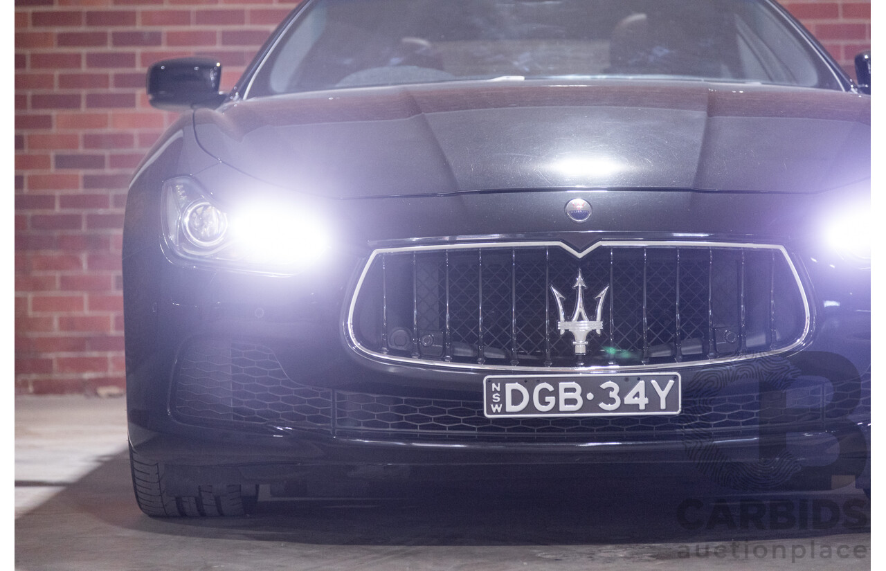 5/2015 Maserati Ghibli D M157 4d Sedan Metallic Black Turbo Diesel V6 3.0L