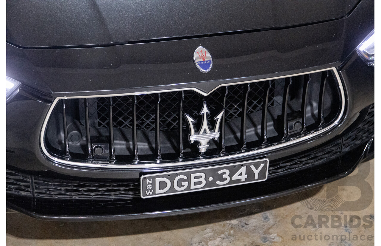 5/2015 Maserati Ghibli D M157 4d Sedan Metallic Black Turbo Diesel V6 3.0L