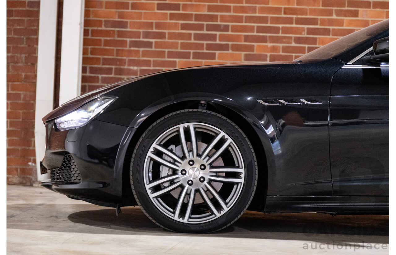 5/2015 Maserati Ghibli D M157 4d Sedan Metallic Black Turbo Diesel V6 3.0L