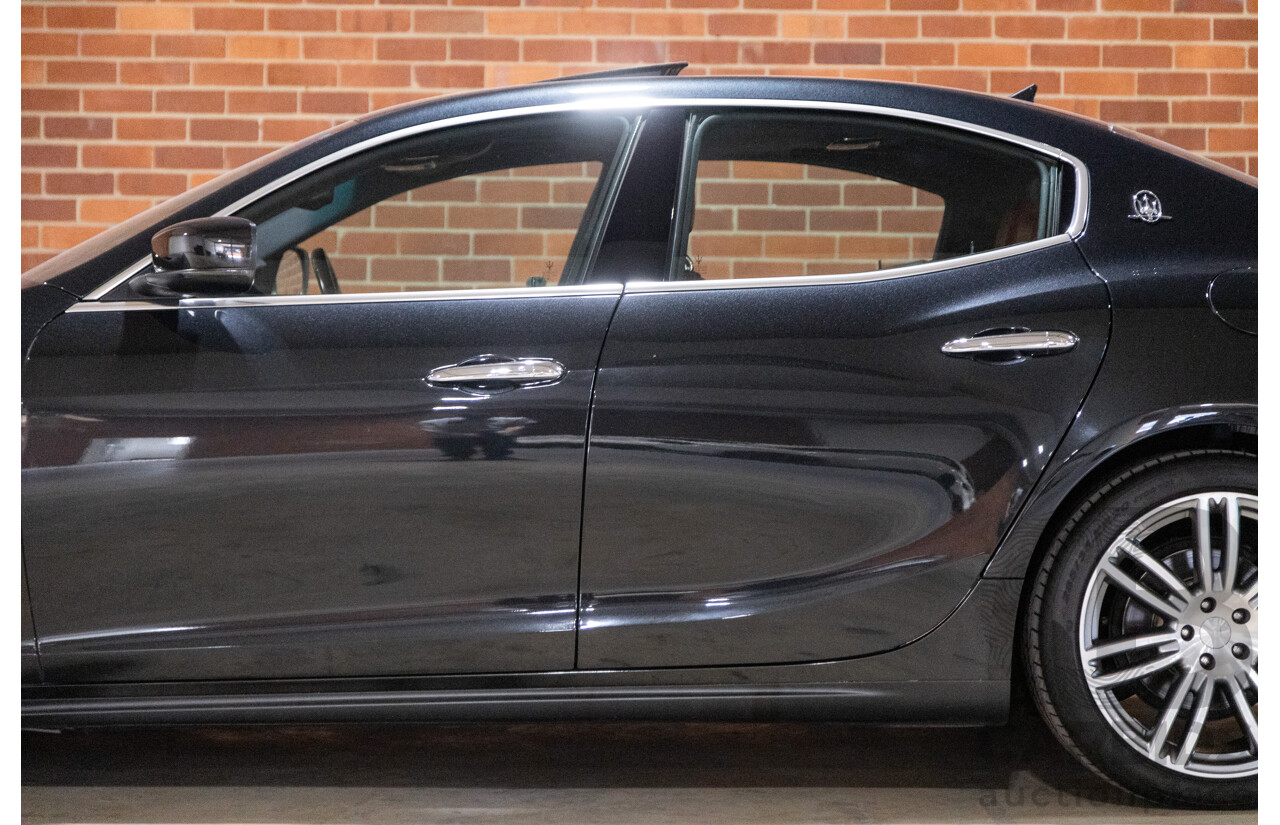 5/2015 Maserati Ghibli D M157 4d Sedan Metallic Black Turbo Diesel V6 3.0L