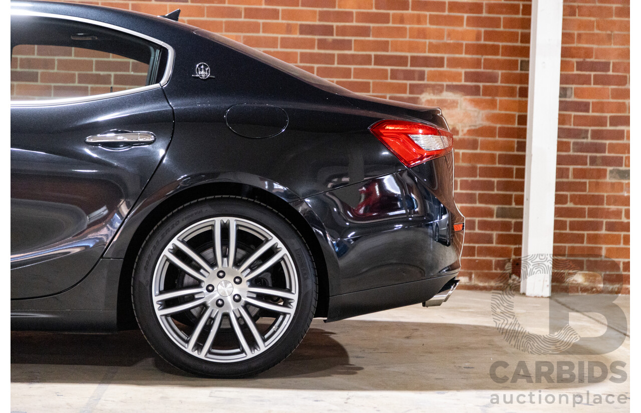 5/2015 Maserati Ghibli D M157 4d Sedan Metallic Black Turbo Diesel V6 3.0L