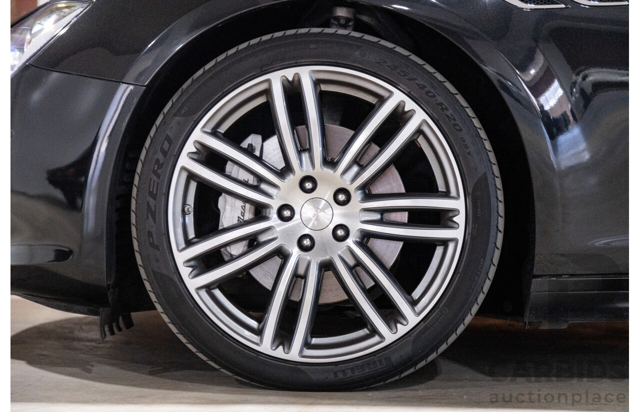 5/2015 Maserati Ghibli D M157 4d Sedan Metallic Black Turbo Diesel V6 3.0L