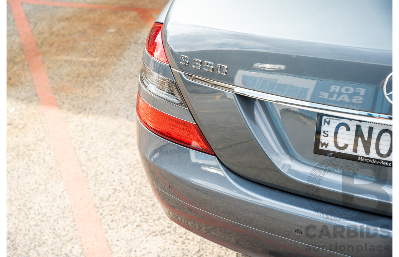 5/2009 Mercedes Benz S350 W221 09 Upgrade 4d Sedan Flint Grey Metallic 3.5L - Designo Optioned