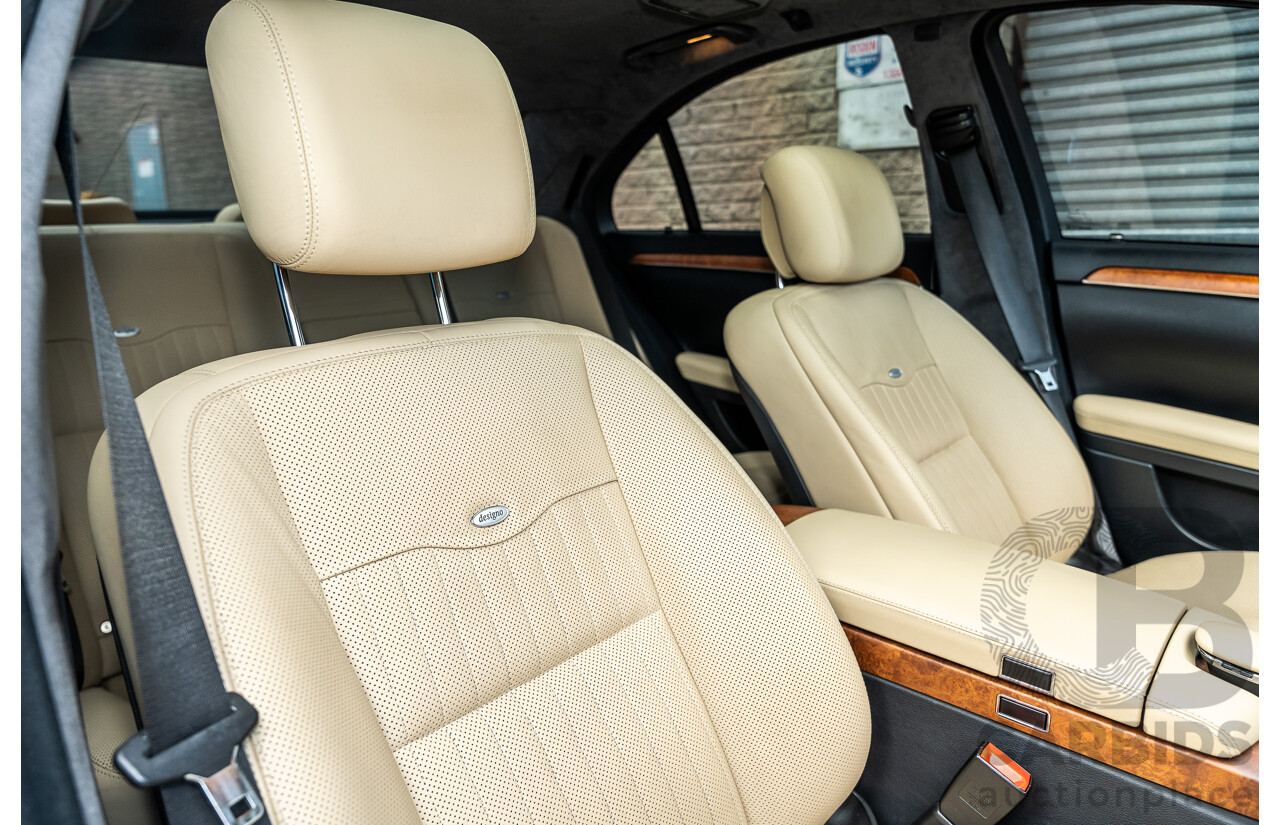 5/2009 Mercedes Benz S350 W221 09 Upgrade 4d Sedan Flint Grey Metallic 3.5L - Designo Optioned