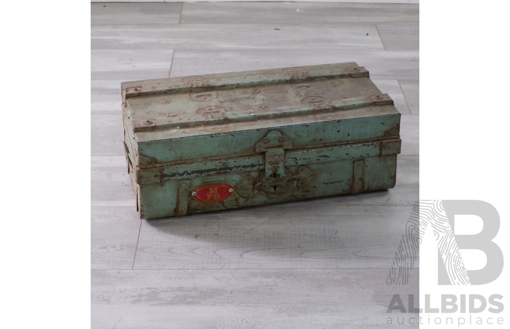 Painted Fire Department Strong Box