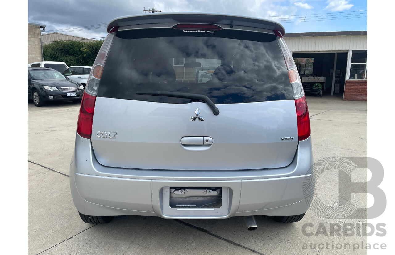 08/2007 Mitsubishi Colt VR-X FWD RG MY06 UPGRADE 5D Hatchback Silver 1.5L