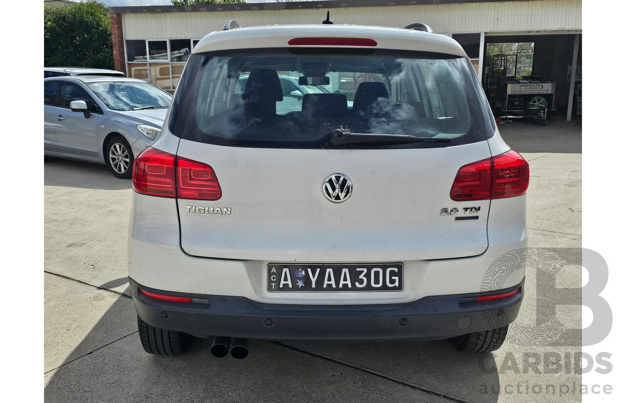 4/2013 Volkswagen Tiguan 103 TDI 5NC MY13 4d Wagon White 2.0L