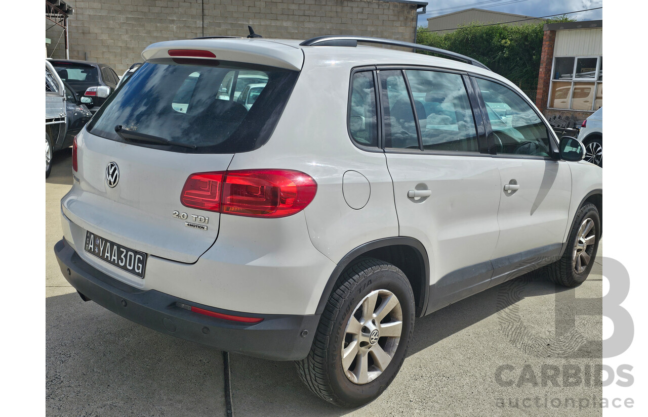 4/2013 Volkswagen Tiguan 103 TDI 5NC MY13 4d Wagon White 2.0L