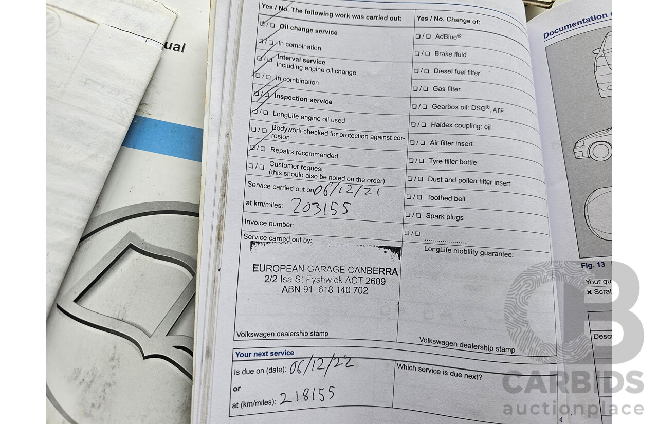 4/2013 Volkswagen Tiguan 103 TDI 5NC MY13 4d Wagon White 2.0L