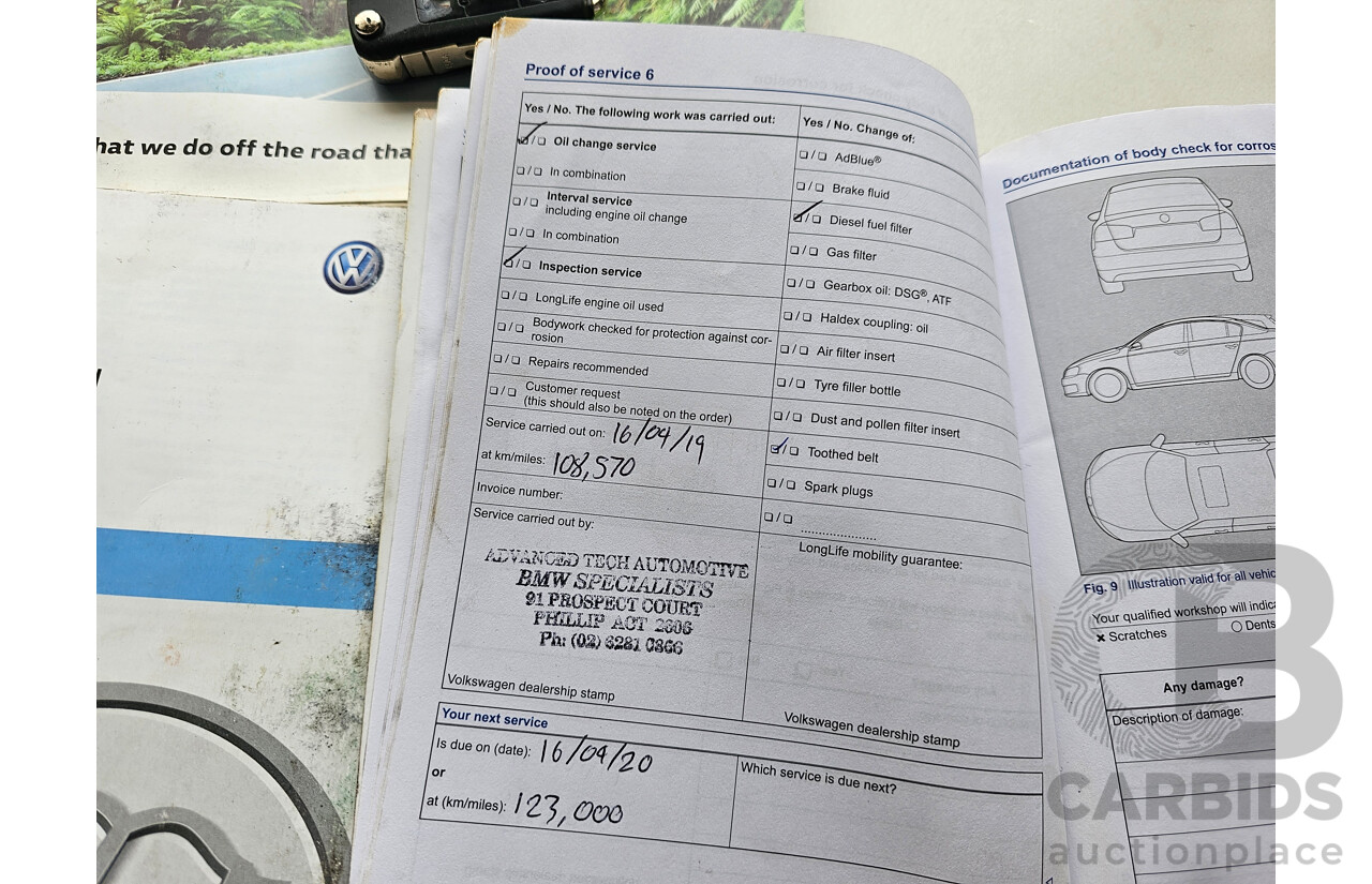 4/2013 Volkswagen Tiguan 103 TDI 5NC MY13 4d Wagon White 2.0L