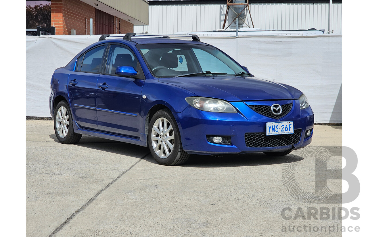 1/2008 Mazda Mazda3 MAXX Sport BK MY08 4d Sedan Blue 2.0L