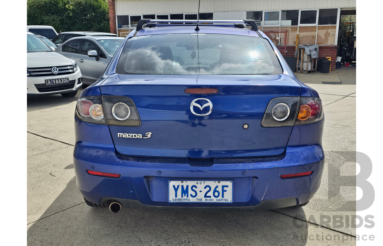 1/2008 Mazda Mazda3 MAXX Sport BK MY08 4d Sedan Blue 2.0L