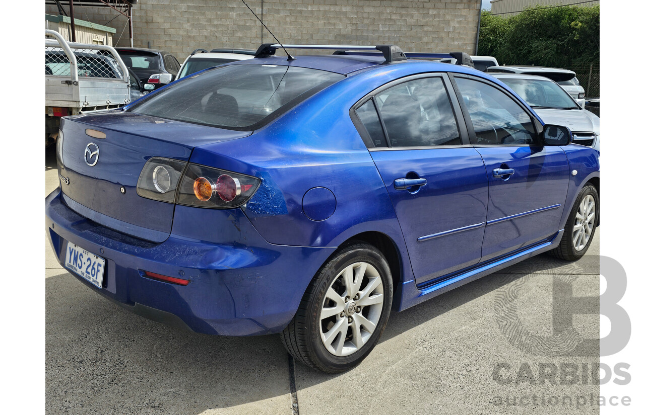 1/2008 Mazda Mazda3 MAXX Sport BK MY08 4d Sedan Blue 2.0L