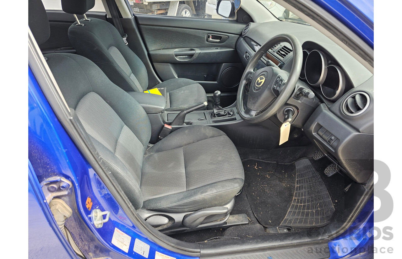 1/2008 Mazda Mazda3 MAXX Sport BK MY08 4d Sedan Blue 2.0L