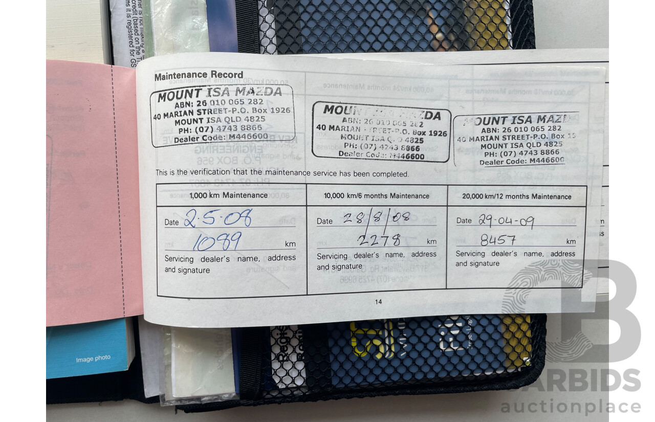 1/2008 Mazda Mazda3 MAXX Sport BK MY08 4d Sedan Blue 2.0L