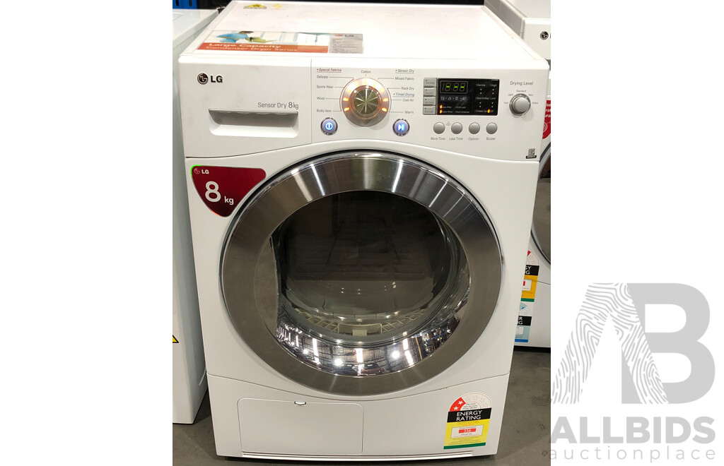 LG Sensor Dry 8kg Condenser Clothes Dryer