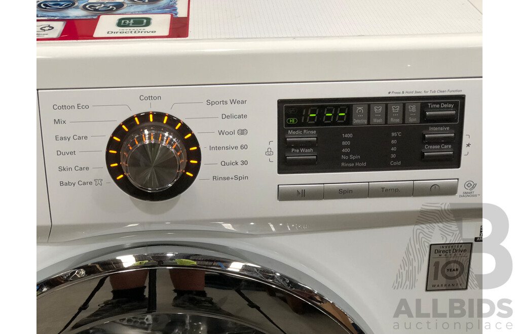 LG Direct Drive Inverter 7.5 Kg Front Loader Washing Machine