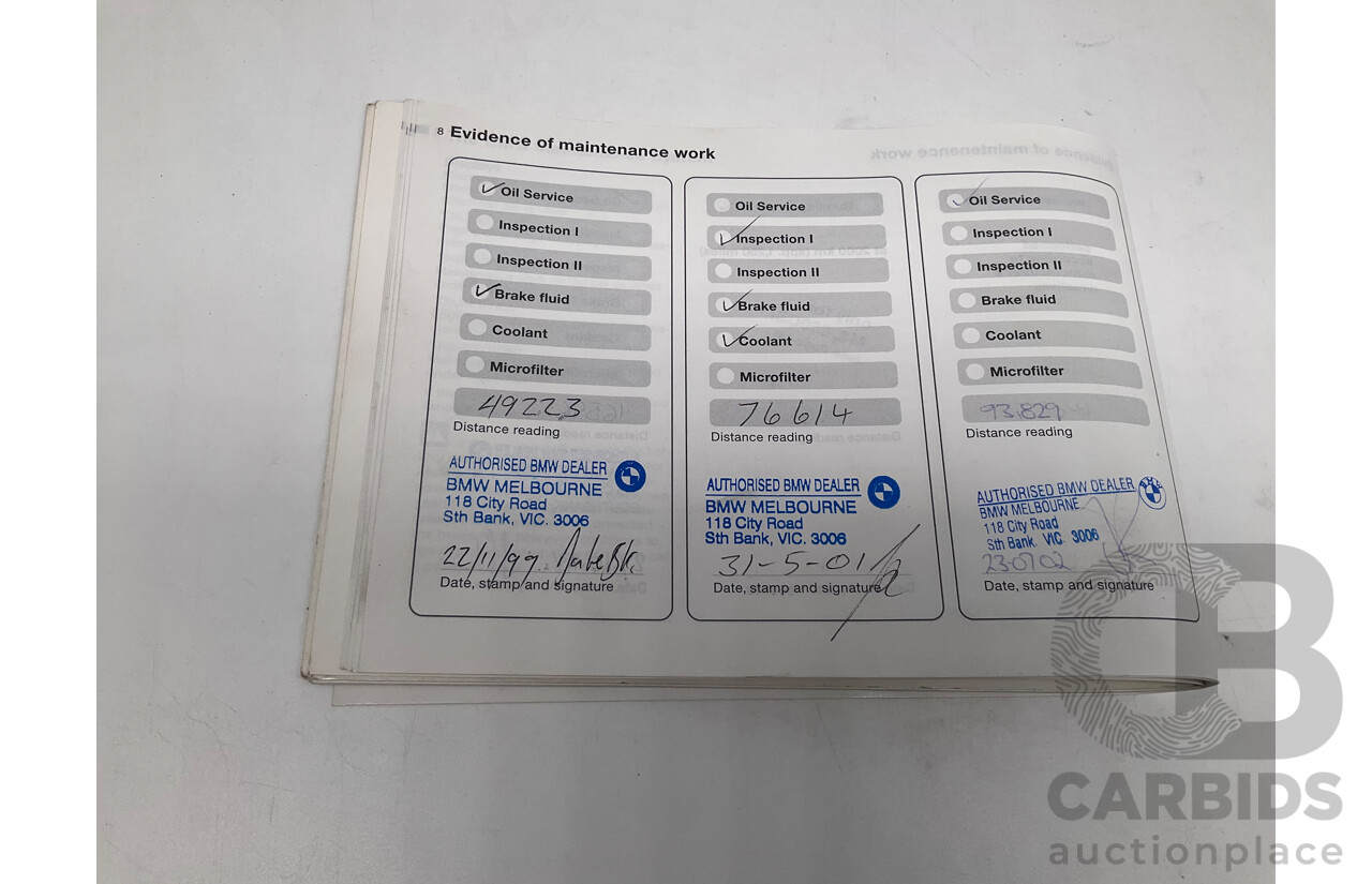 4/1997 BMW Z3 E36-7 2d Roadster Montreal Blue Metallic 1.9L