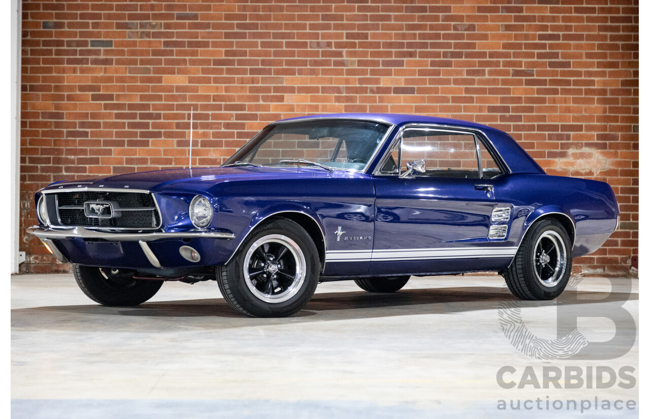01/1967 Ford Mustang Hardtop 2d Coupe Metallic Blue 289ci V8 4.7L