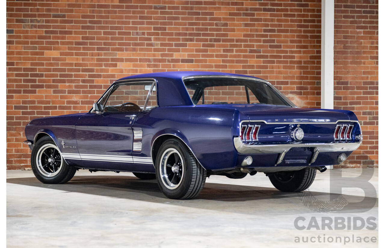 01/1967 Ford Mustang Hardtop 2d Coupe Metallic Blue 289ci V8 4.7L