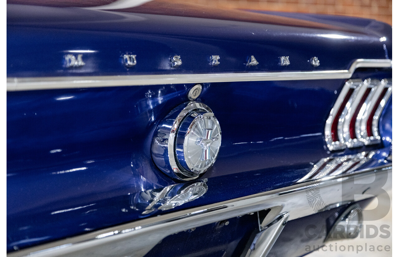 01/1967 Ford Mustang Hardtop 2d Coupe Metallic Blue 289ci V8 4.7L