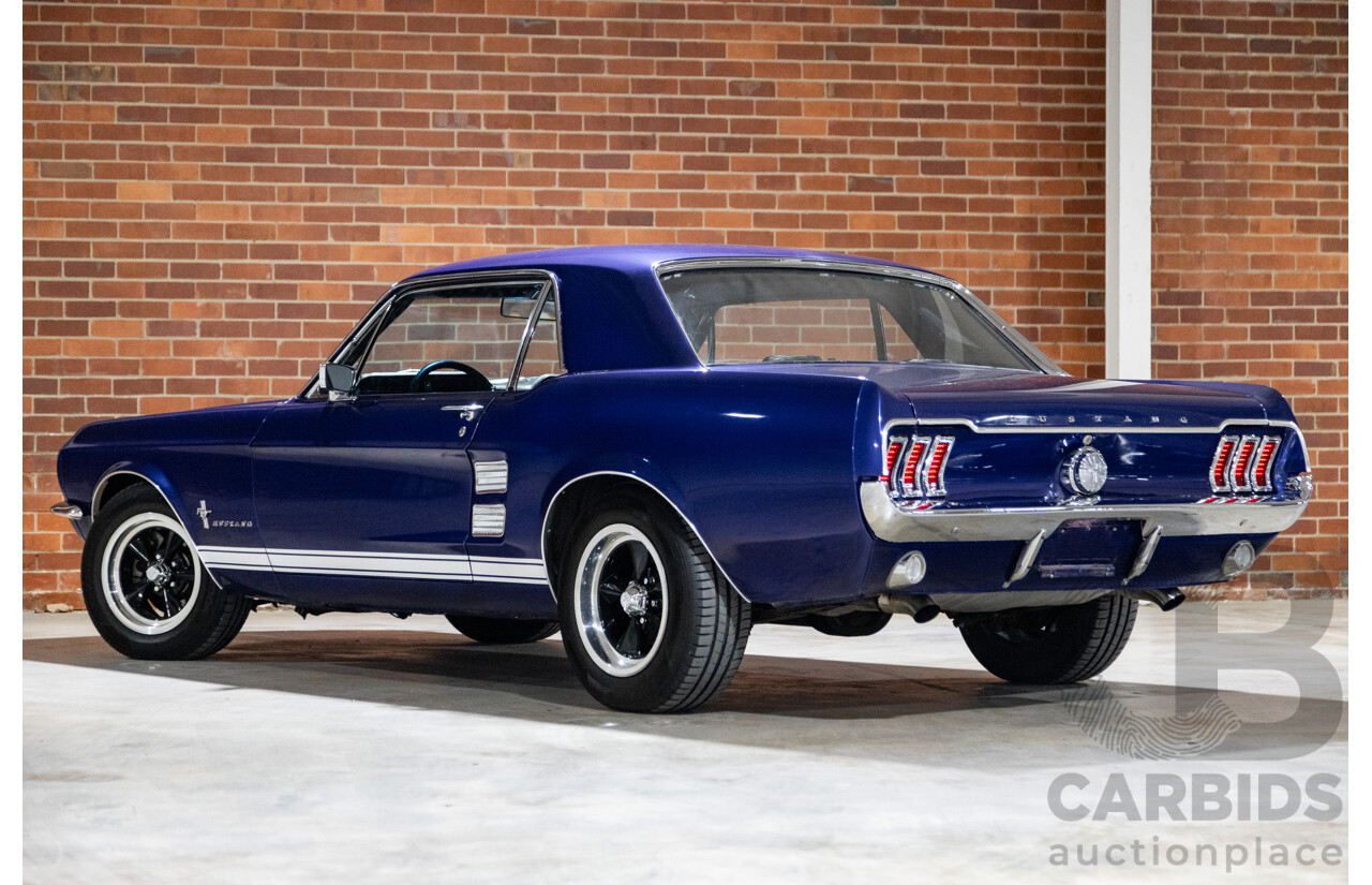 01/1967 Ford Mustang Hardtop 2d Coupe Metallic Blue 289ci V8 4.7L