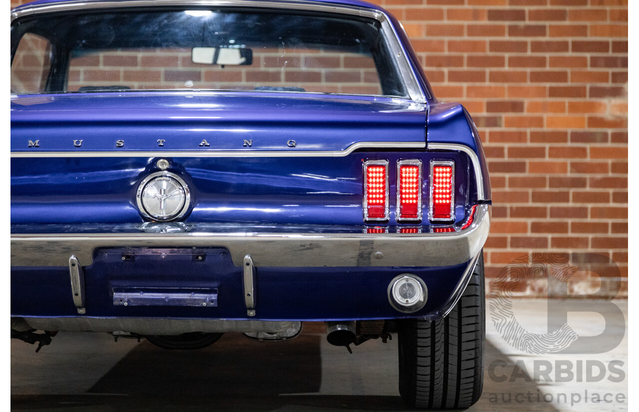 01/1967 Ford Mustang Hardtop 2d Coupe Metallic Blue 289ci V8 4.7L