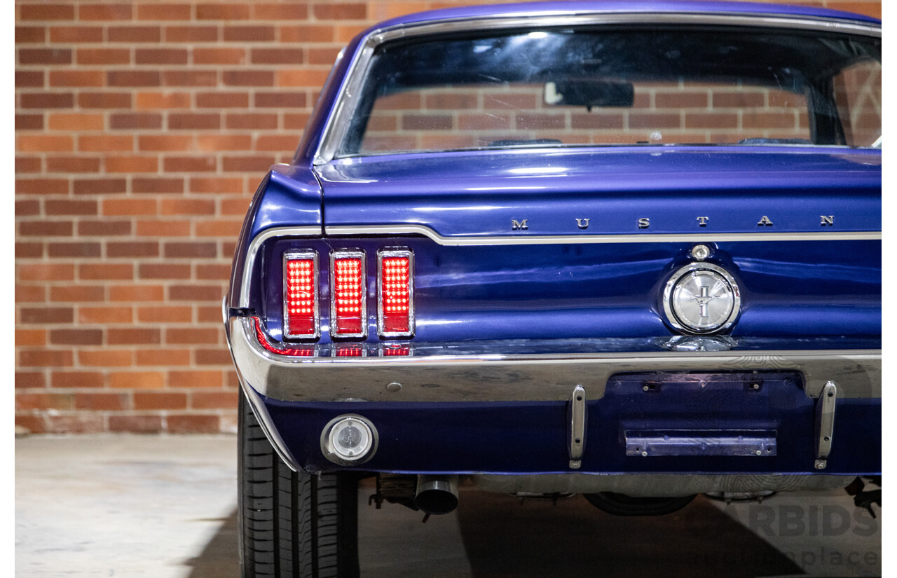 01/1967 Ford Mustang Hardtop 2d Coupe Metallic Blue 289ci V8 4.7L