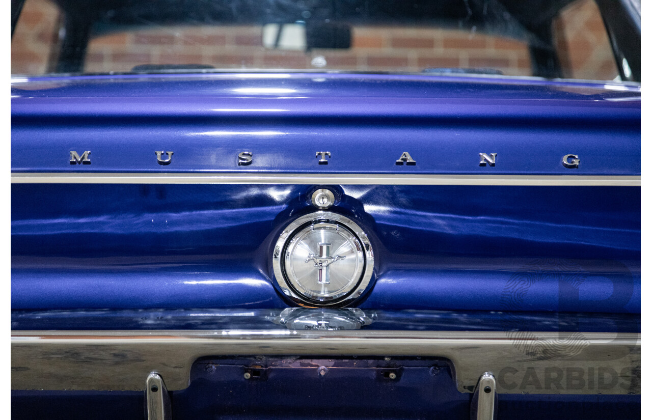 01/1967 Ford Mustang Hardtop 2d Coupe Metallic Blue 289ci V8 4.7L