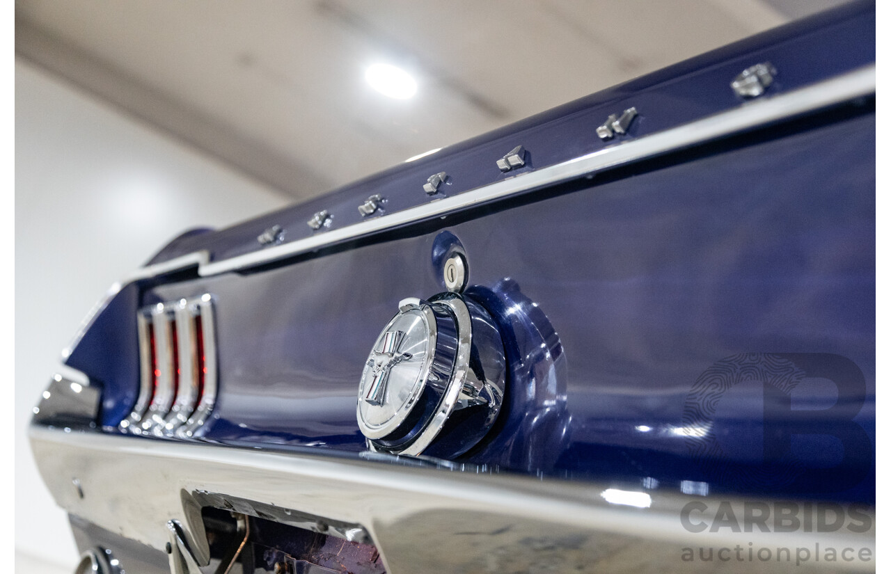 01/1967 Ford Mustang Hardtop 2d Coupe Metallic Blue 289ci V8 4.7L