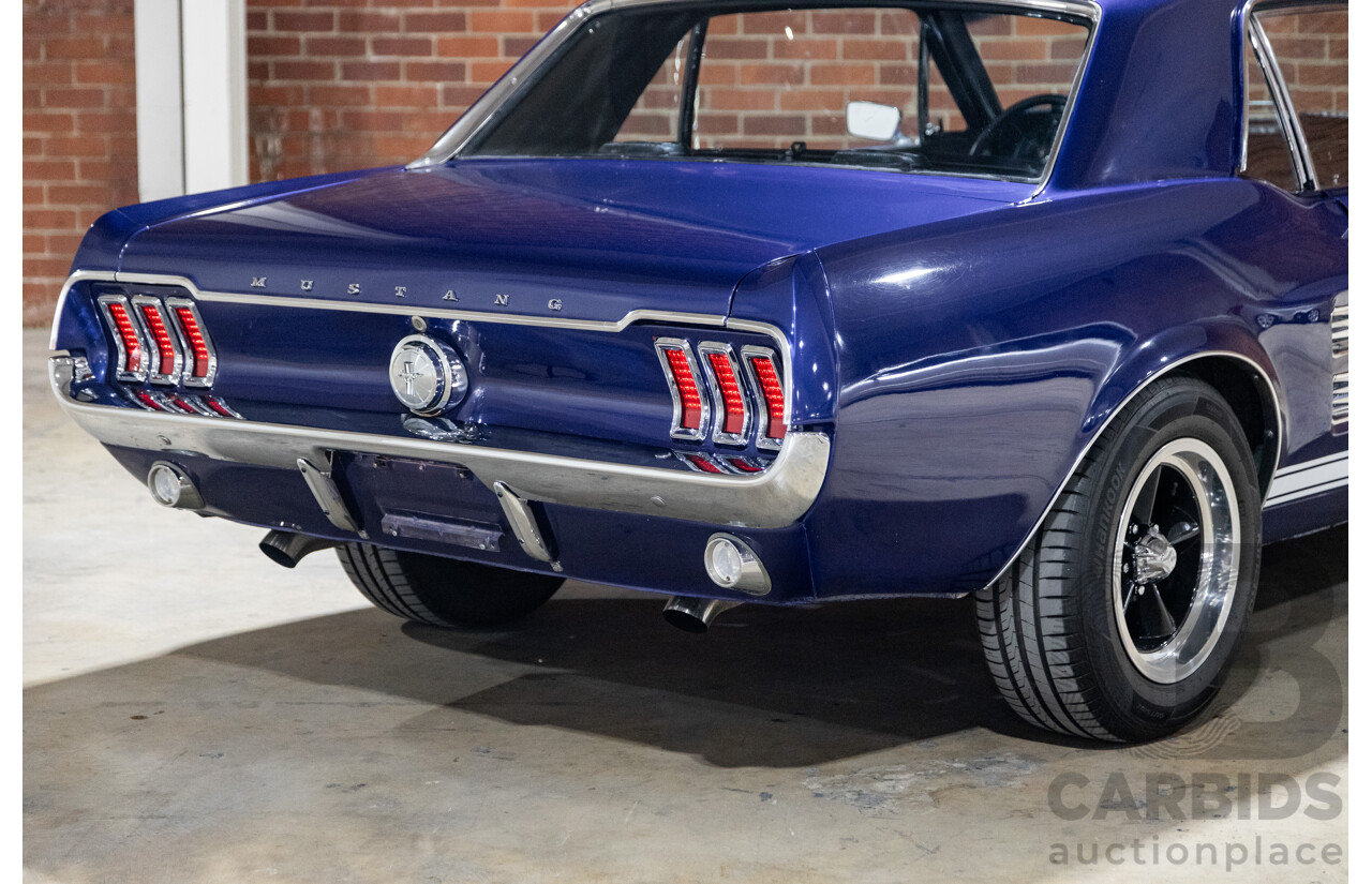 01/1967 Ford Mustang Hardtop 2d Coupe Metallic Blue 289ci V8 4.7L