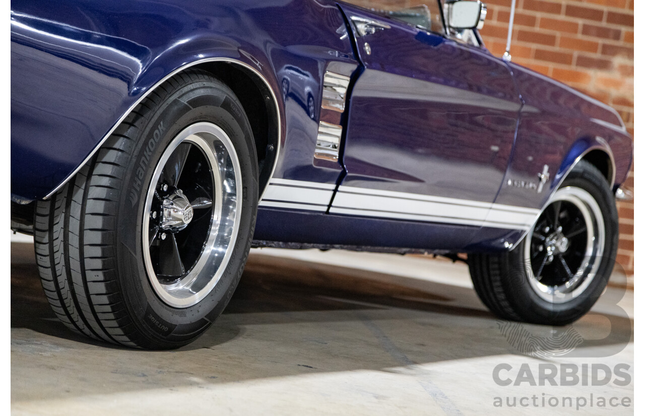 01/1967 Ford Mustang Hardtop 2d Coupe Metallic Blue 289ci V8 4.7L